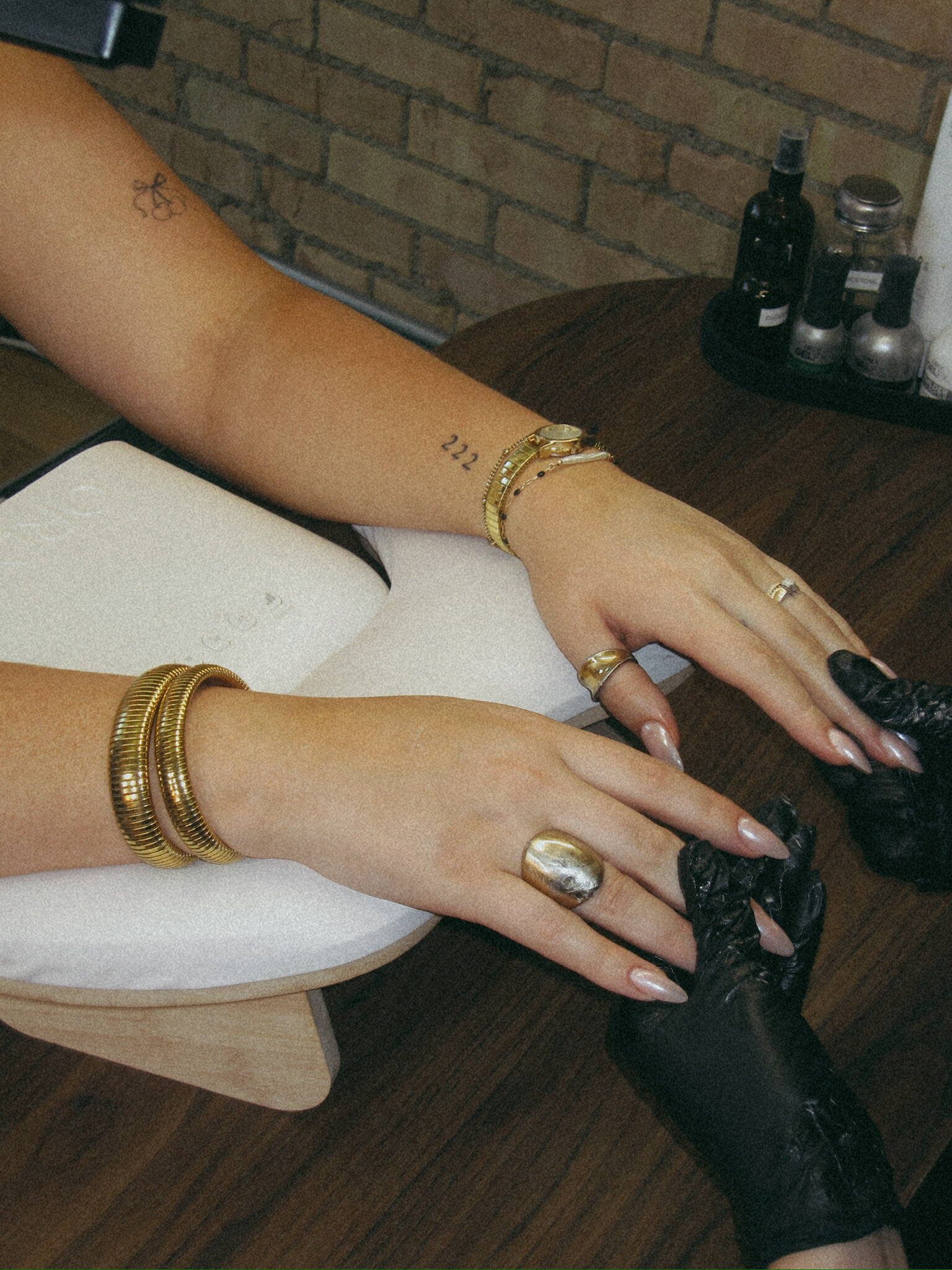 Gel polish colour selection at Soleil Nail Studio
